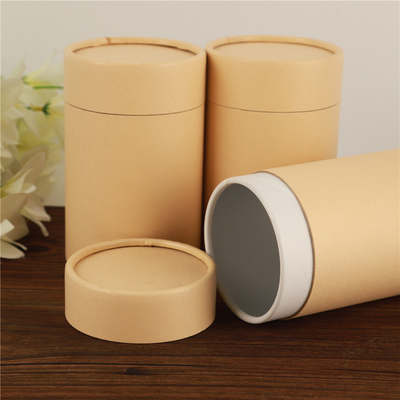 コーヒー茶クラフト シリンダー包装のためのシルクスクリーンの印刷紙の管の容器