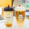 360mlふたUが付いている冷たい飲み物のコップはプラスチック使い捨て可能なコップを形づける