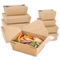 箱サラダ容器サラダ紙箱の寿司の鶏の容器を取り除きなさい