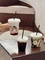 プラスチック ペット コップを飲む注文の90mm使い捨て可能な泡ティー カップのスムージーの冷たいコーヒー